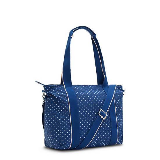 Kipling Asseni Small Printed Tote Tassen Blauw | België 1748KO